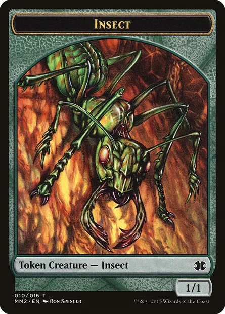 Insect, carte Magic TMM2 10 — extension Modern Masters 2015 Tokens