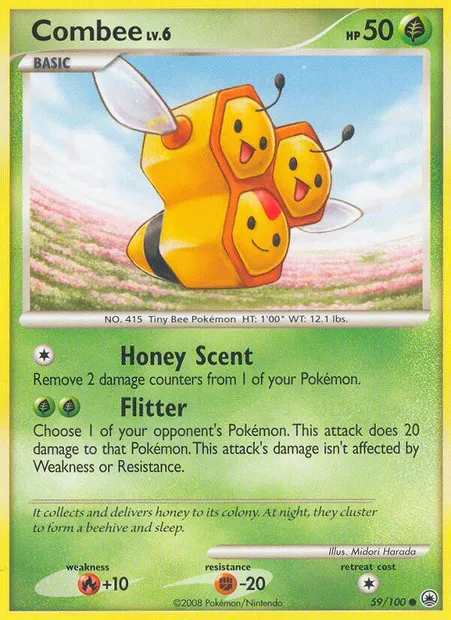 Combee, Pokémon card MD 59 — Majestic Dawn set