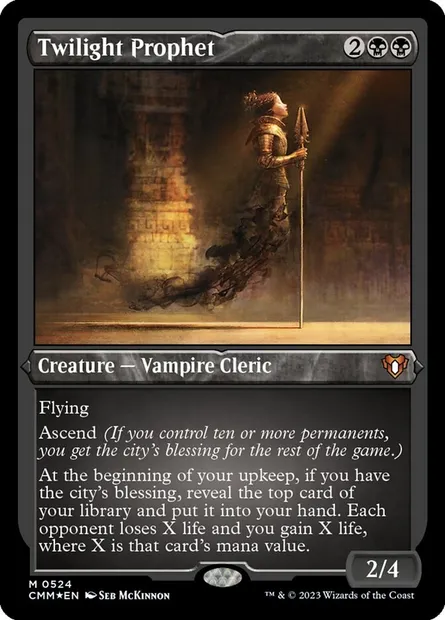 Twilight Prophet, Magic card CMM 524 — Commander Masters set