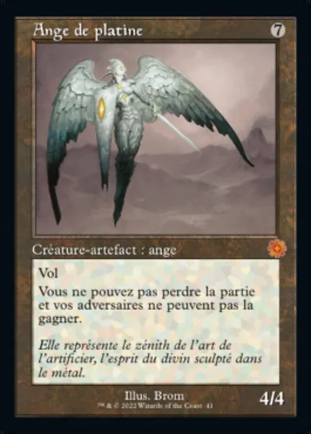 Ange de platine, carte Magic BRR 41 — extension The Brothers' War Retro Artifacts