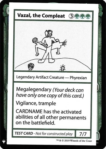 Vazal, the Compleat, carte Magic CMB1 85 — extension Mystery Booster Playtest Cards 2019
