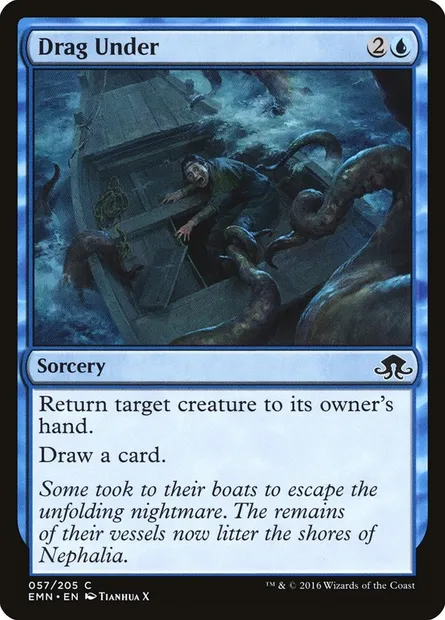 Drag Under, Magic card EMN 57 — Eldritch Moon set