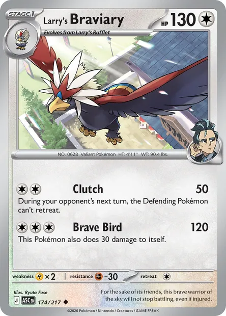 Larry's Braviary, Pokémon card ASC 174 — Ascended Heroes set
