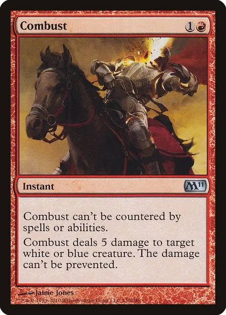 Combust, Magic card M11 130 — Magic 2011 set