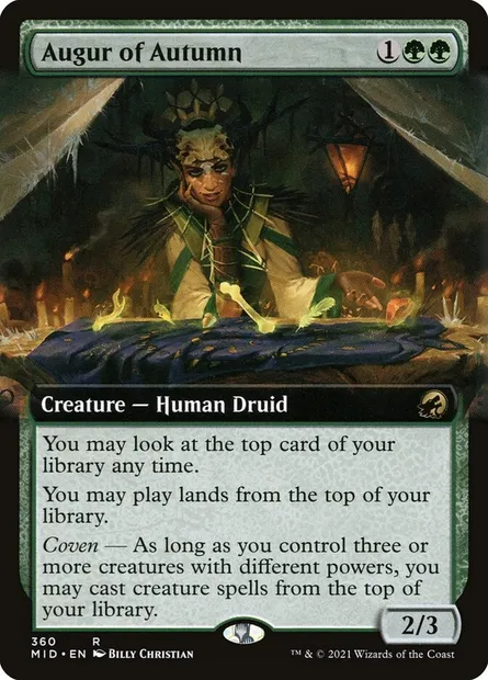 Augur of Autumn, Magic card MID 360 — Innistrad: Midnight Hunt set