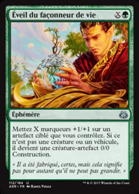Éveil du façonneur de vie, carte Magic AER 112 — extension La révolte éthérique