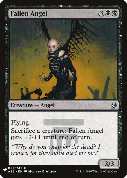 Fallen Angel, Magic card PLST A25-91 — The List set