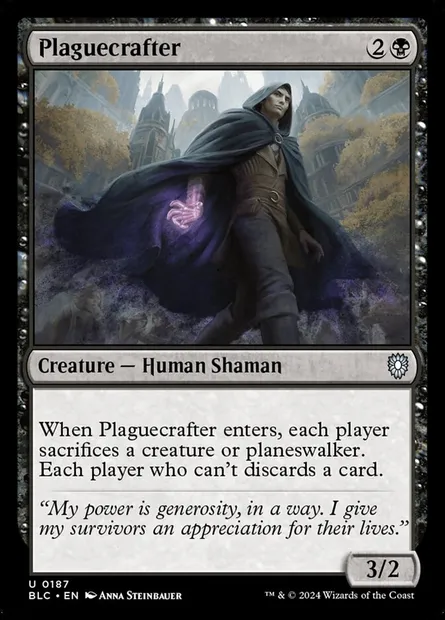 Plaguecrafter, Magic card BLC 187 — Bloomburrow Commander set