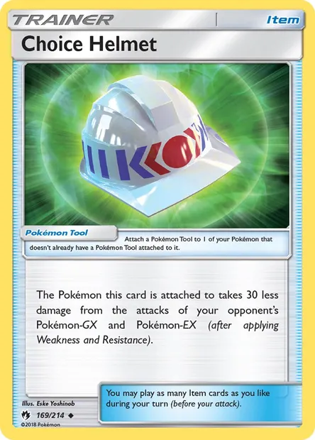 Choice Helmet, Pokémon card LOT 169 — Lost Thunder set
