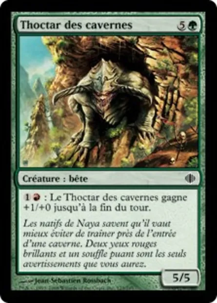 Thoctar des cavernes, carte Magic ALA 125 — extension Les éclats d'Alara