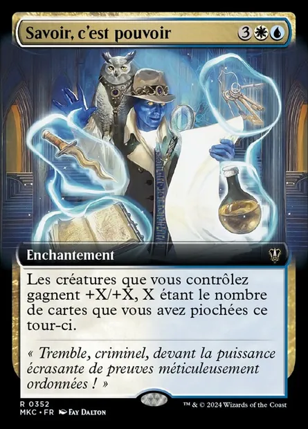 Savoir, c'est pouvoir, carte Magic MKC 352 — extension Murders at Karlov Manor Commander