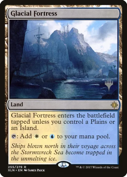 Glacial Fortress, Magic card PXLN 255p — Ixalan Promos set