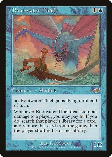 Rootwater Thief, Magic card NEM 40 — Nemesis set