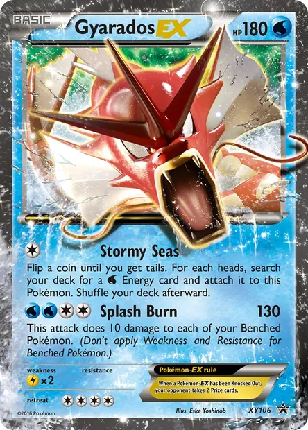 Gyarados EX, Pokémon card XY 106 — XY Black Star Promos set