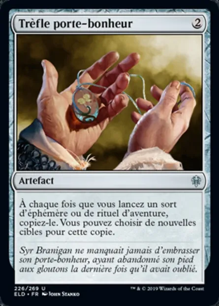 Trèfle porte-bonheur, carte Magic ELD 226 — extension Throne of Eldraine