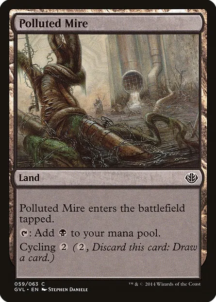 Polluted Mire, Magic card GVL 59 — Duel Decks Anthology: Garruk vs. Liliana set