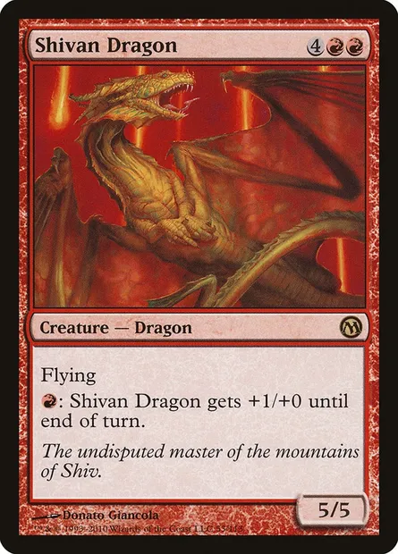 Shivan Dragon, Magic card DPA 53 — Duels of the Planeswalkers set