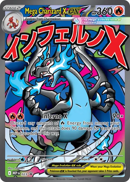 Mega Charizard X ex, Pokémon card MEP 023 — MEP Black Star Promos set