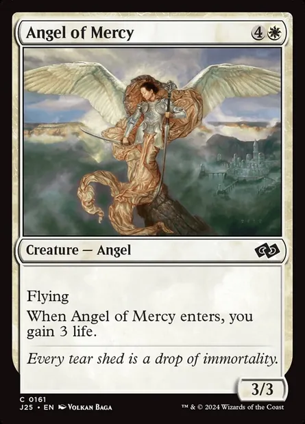 Angel of Mercy, Magic card J25 161 — Foundations Jumpstart set