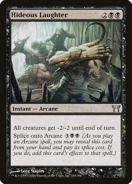 Hideous Laughter, Magic card CHK 115 — Champions of Kamigawa set