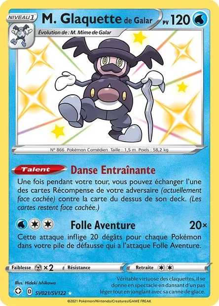 M. Glaquette de Galar, carte Pokémon SHF SV021 — extension Destinées Radieuses