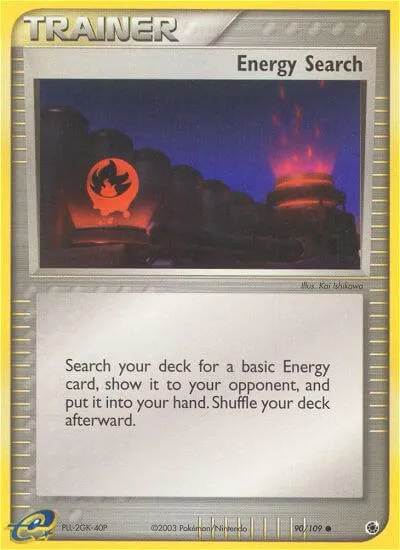 Energy Search, Pokémon card RS 90 — Ruby & Sapphire set