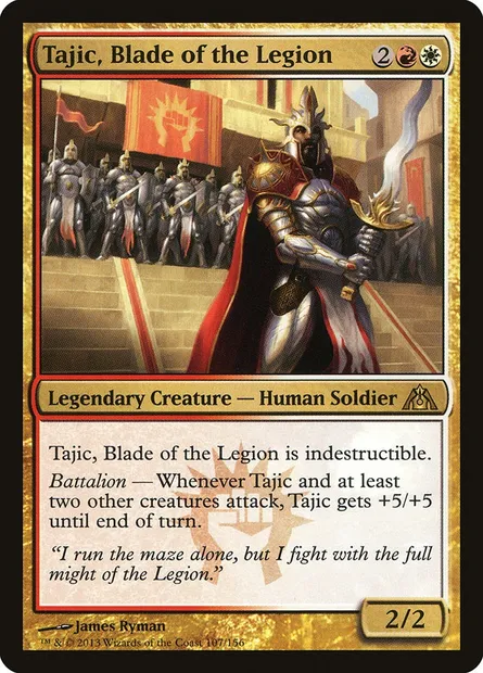 Tajic, Blade of the Legion, Magic card DGM 107 — Dragon's Maze set