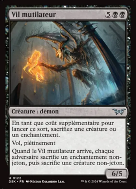 Vil mutilateur, carte Magic DSK 122 — extension Duskmourn: House of Horror