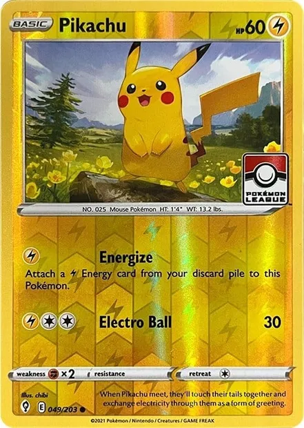 Pikachu, carte Pokémon LGP 049 — extension League Promos