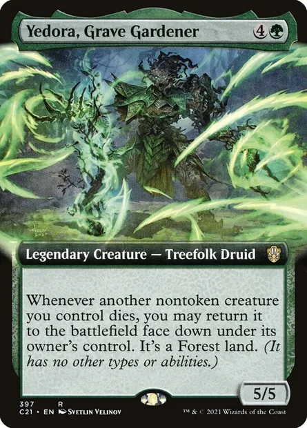 Yedora, Grave Gardener, Magic card C21 397 — Commander 2021 set