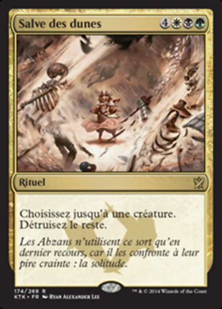 Salve des dunes, carte Magic KTK 174 — extension Les Khans de Tarkir
