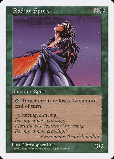 Esprit radjane, carte Magic 5ED 320 — extension Cinquième Edition