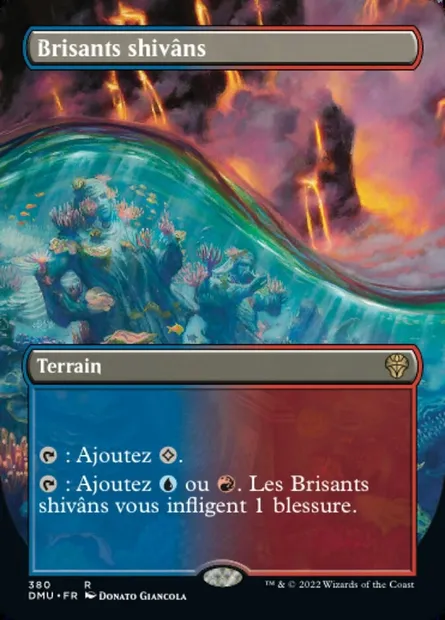 Brisants shivâns, carte Magic DMU 380 — extension Dominaria Uni