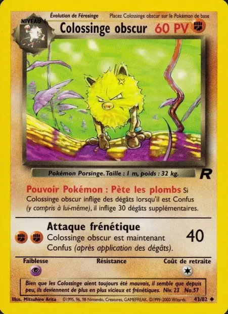 Colossinge obscur, carte Pokémon TR 43 — extension Team Rocket
