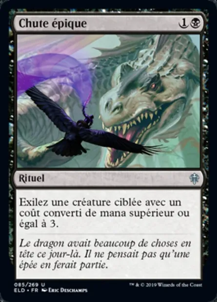 Chute épique, carte Magic ELD 85 — extension Throne of Eldraine