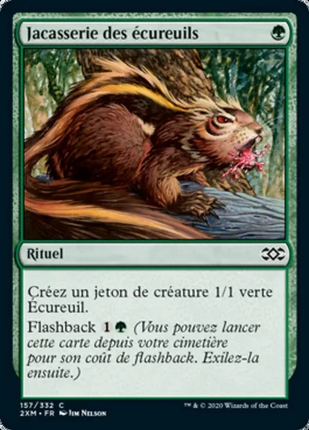 Jacasserie des écureuils, carte Magic 2XM 157 — extension Double Masters