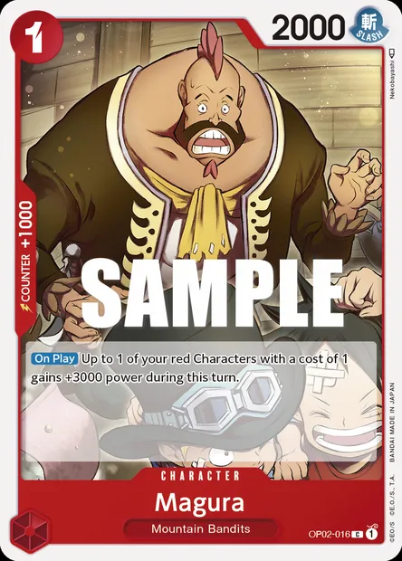 Magura, carte One Piece OP02-016 — extension PARAMOUNT WAR