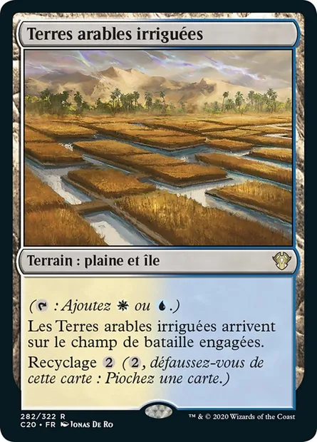 Terres arables irriguées, carte Magic C20 282 — extension Commander 2020