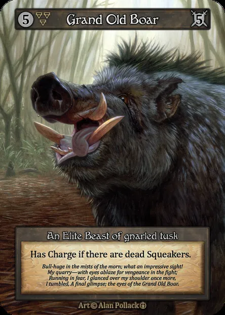 Grand Old Boar, Sorcery card ATH 029 — Arthurian Legends set