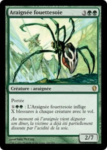 Araignée fouettesoie, carte Magic C13 169 — extension Commander 2013