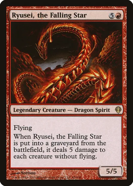 Ryusei, the Falling Star, Magic card ARC 45 — Archenemy set