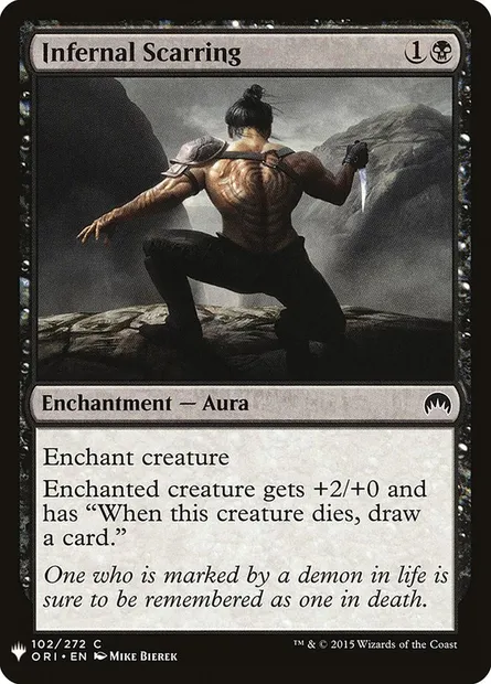 Infernal Scarring, Magic card PLST ORI-102 — The List set