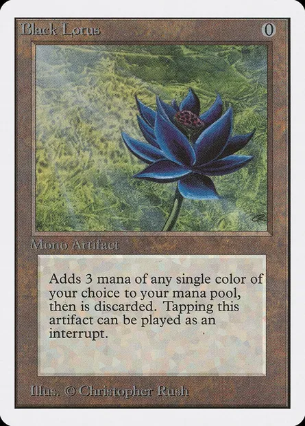 Black Lotus, carte Magic 2ED 233 — extension Unlimited Edition