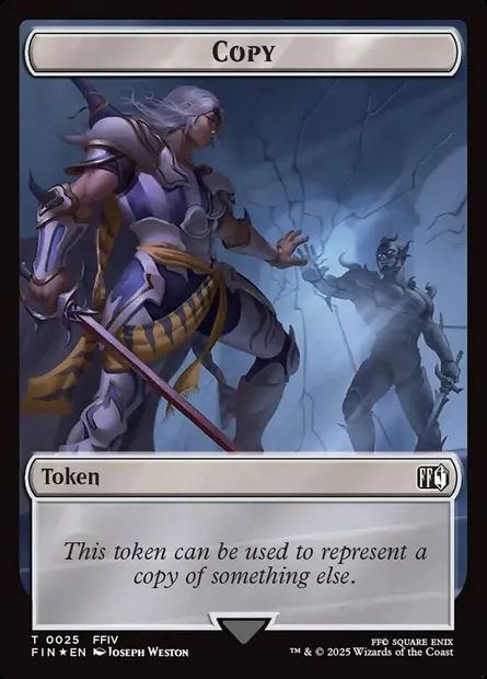 Copy, carte Magic TFIN 25 — extension Final Fantasy Tokens