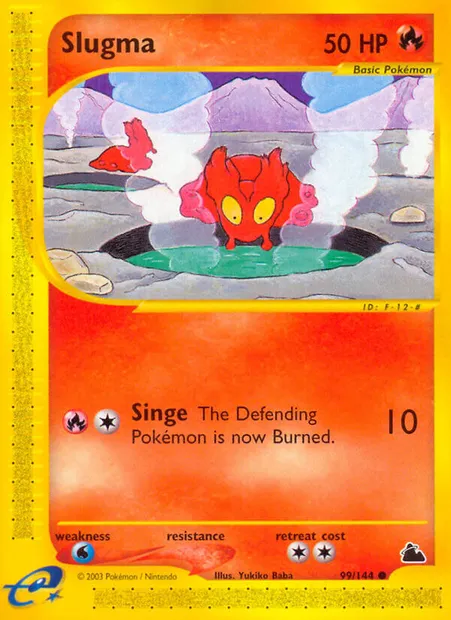 Slugma, Pokémon card SK 99 — Skyridge set