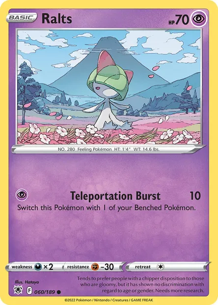 Ralts, Pokémon card ASR 060 — Astral Radiance set