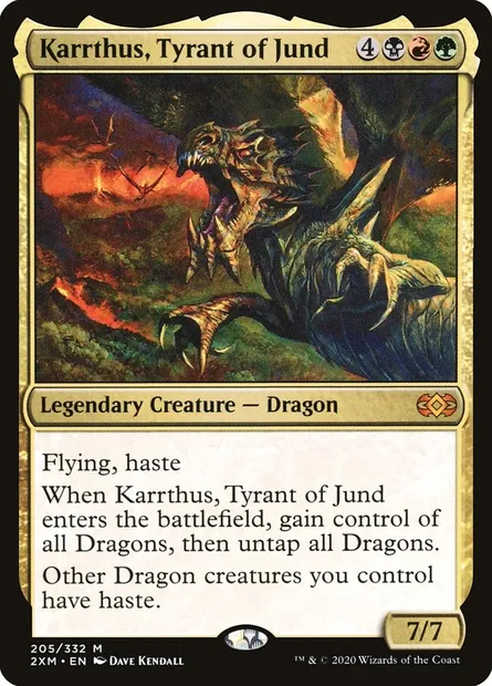 Karrthus, Tyrant of Jund, Magic card 2XM 205 — Double Masters set
