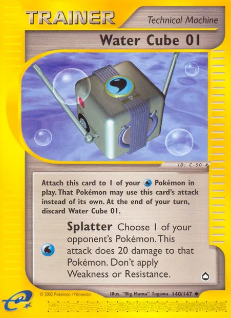Water Cube 01, Pokémon card AQ 140 — Aquapolis set