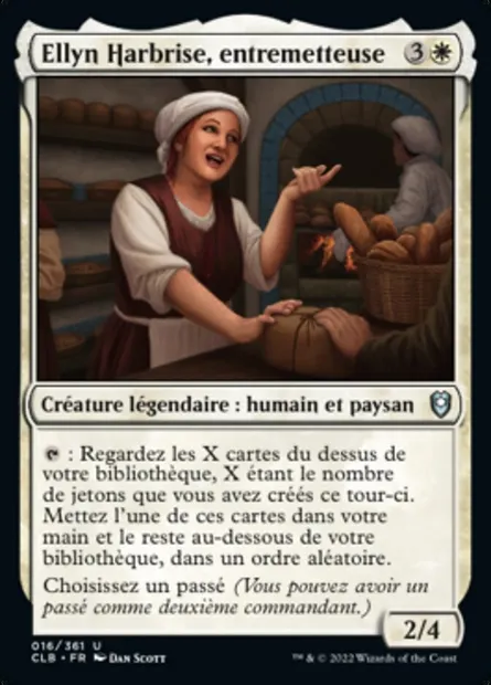 Ellyn Harbrise, entremetteuse, carte Magic CLB 16 — extension Commander Légendes : la bataille de la Porte de Baldur