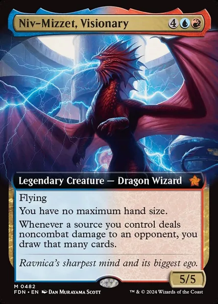 Niv-Mizzet, Visionary, Magic card FDN 482 — Foundations set